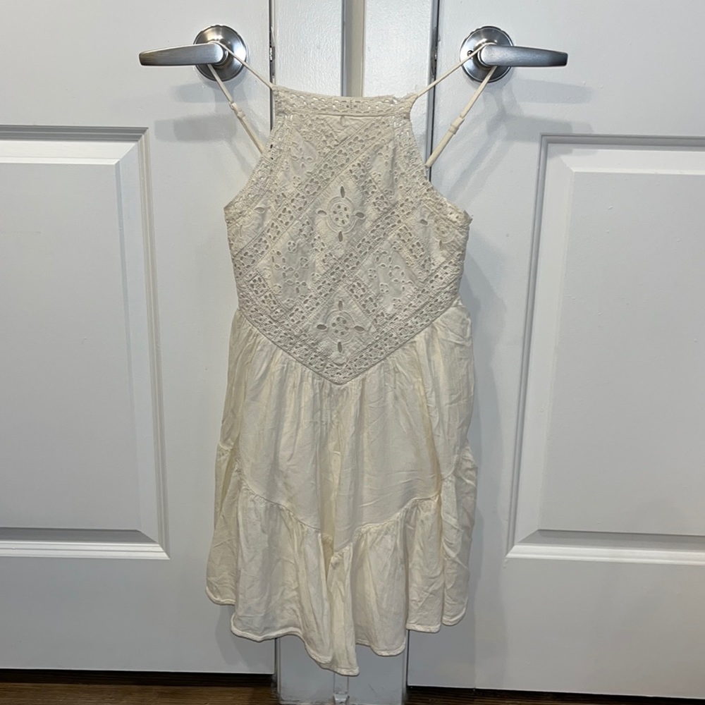 American Eagle white boho dress